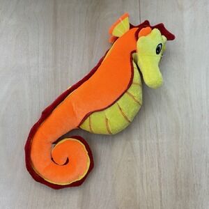 Plush Orange Yellow Sea‎ Horse 11 inch Stuffed Animal Seahorse Ocean BJ Toy Co.